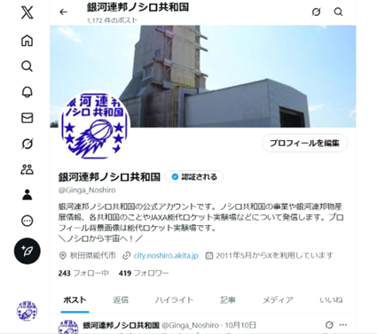 Xのイメージ画面