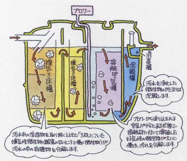 浄化槽のしくみ