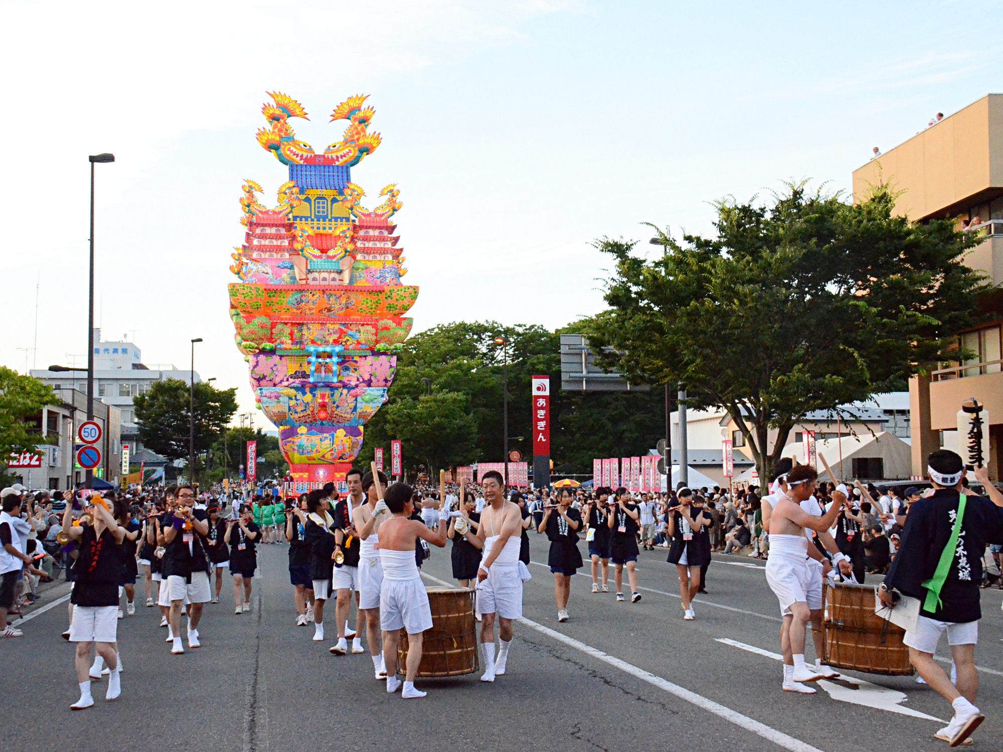 能代七夕「天空の不夜城」