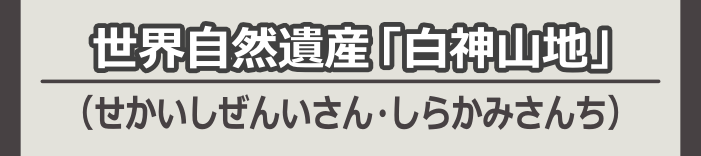 世界自然遺産・白神山地（せかいしぜんいさん・しらかみさんち）