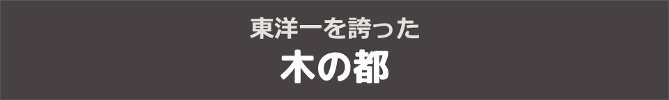 東洋一を誇った木の都