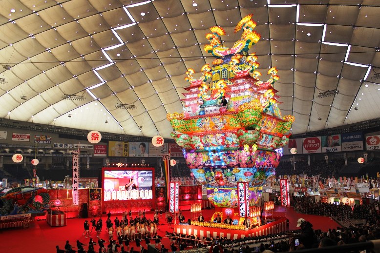 能代七夕「天空の不夜城」